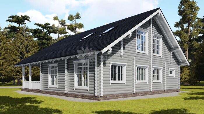 Проект дома Лапландия оцилиндрованное