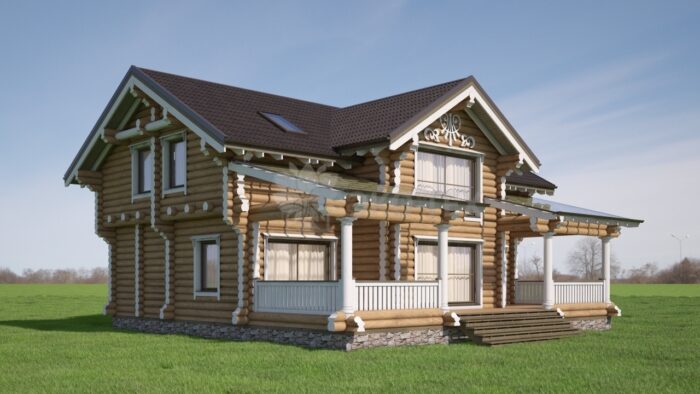 Проект дома Мираж оцилиндрованное