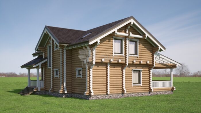 Проект дома Мираж оцилиндрованное