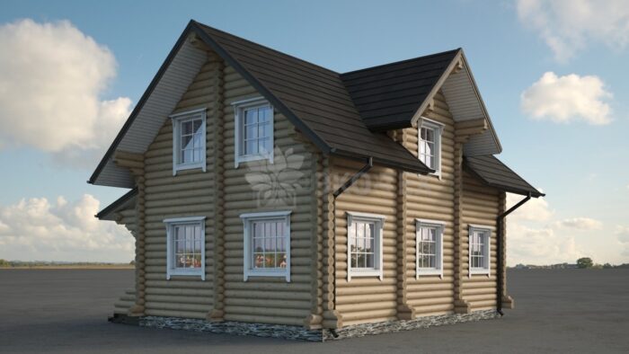 Проект дома Мемфис оцилиндрованное