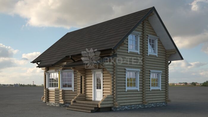 Проект дома Мемфис оцилиндрованное