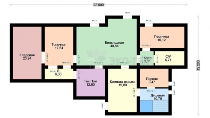 Проект дома Ньютон оцилиндрованное