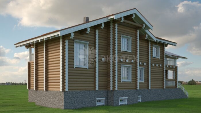 Проект дома Ньютон оцилиндрованное