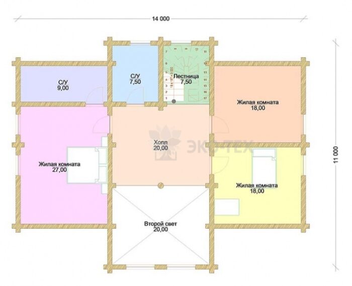 Проект дома Нидерланды оцилиндрованное бревно