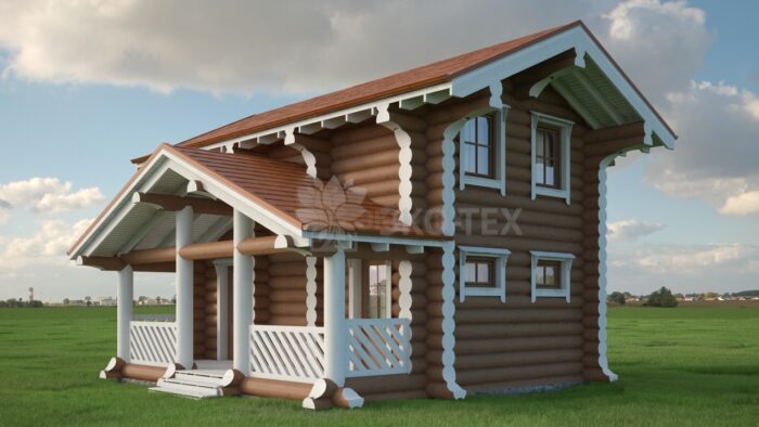 Проект дома Нордик-2 оцилиндрованное бревно