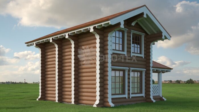 Проект дома Нордик-2 оцилиндрованное бревно