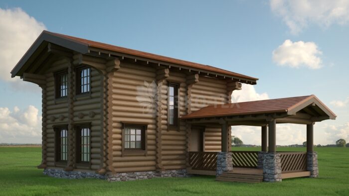 Проект дома Норвежец оцилиндрованное