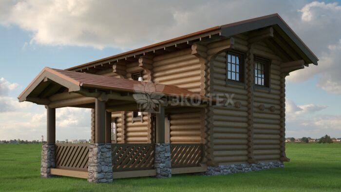 Проект дома Норвежец оцилиндрованное