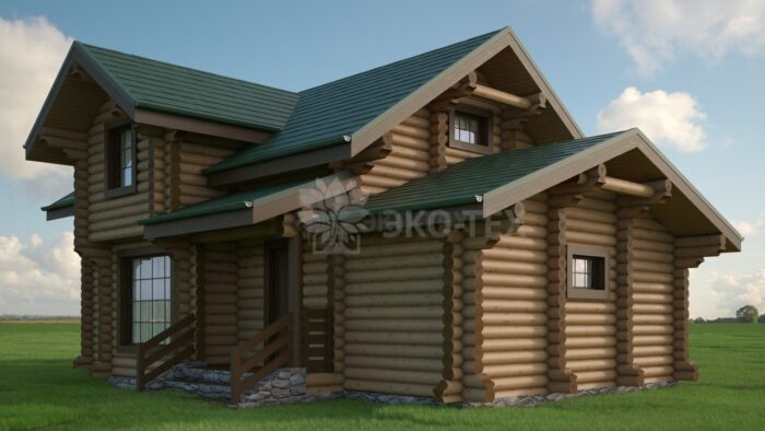 Проект дома Олимп оцилиндрованное