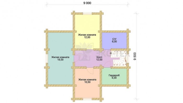 Проект дома Олимп оцилиндрованное