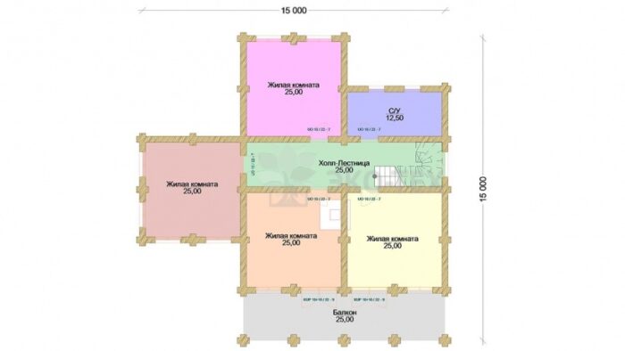 Проект дома Онегин оцилиндрованное