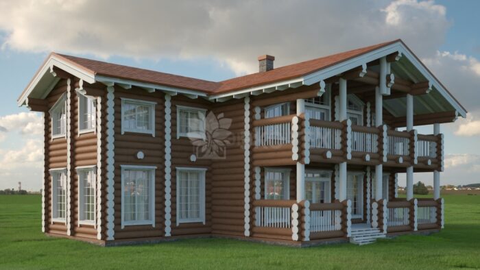 Проект дома Онегин оцилиндрованное