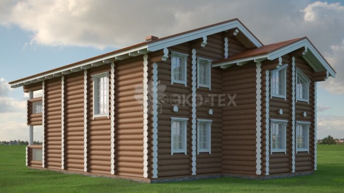 Проект дома Онегин оцилиндрованное