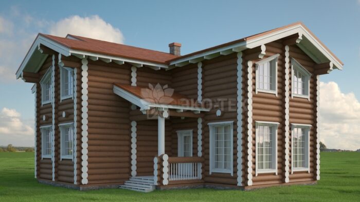 Проект дома Онегин оцилиндрованное