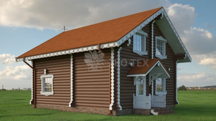 Проект дома Подворье оцилиндрованное