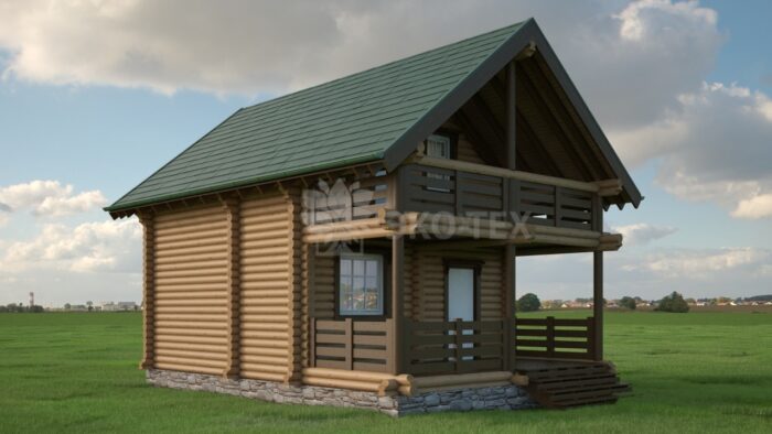 Проект дома Клен оцилиндрованное бревно