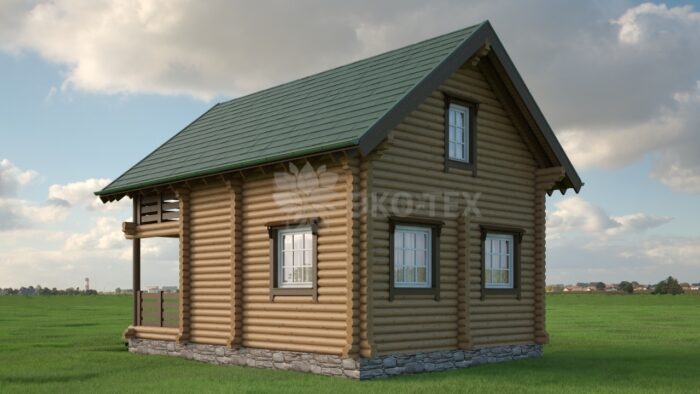 Проект дома Клен оцилиндрованное бревно