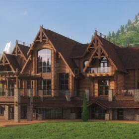 Проект дома Русь оцилиндрованное