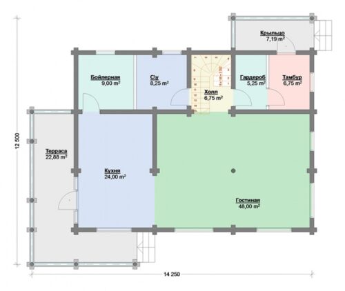 Проект дома Воронеж оцилиндрованное