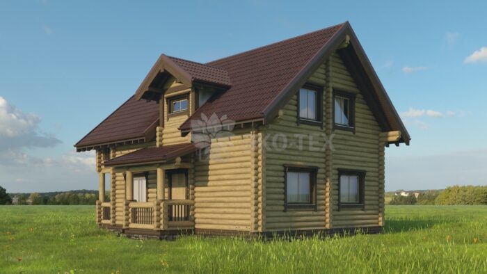 Проект дома Заречье Стандарт оцилиндрованное