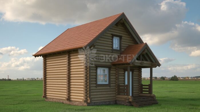 Проект дома Зодчий оцилиндрованное бревно