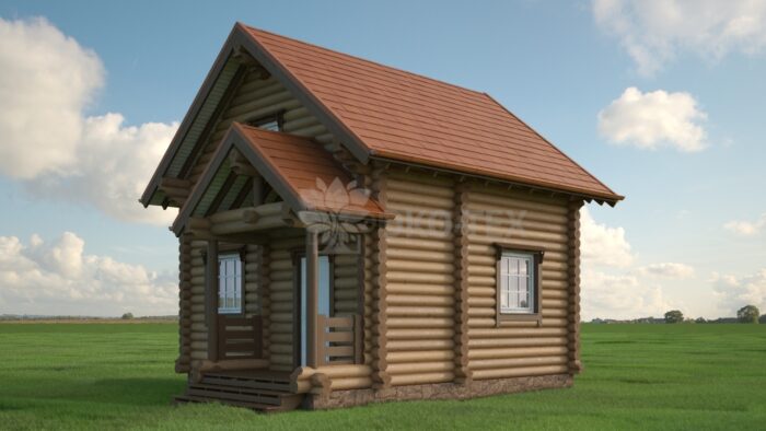 Проект дома Зодчий оцилиндрованное бревно