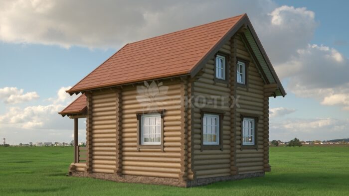 Проект дома Зодчий оцилиндрованное бревно