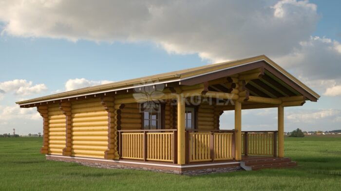 Проект дома Акация оцилиндрованное бревно