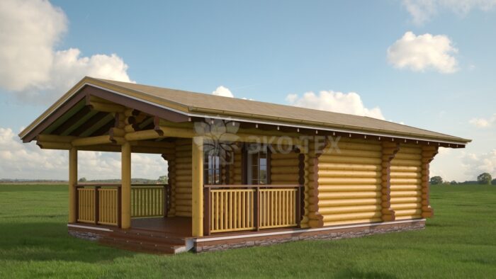 Проект дома Акация оцилиндрованное бревно