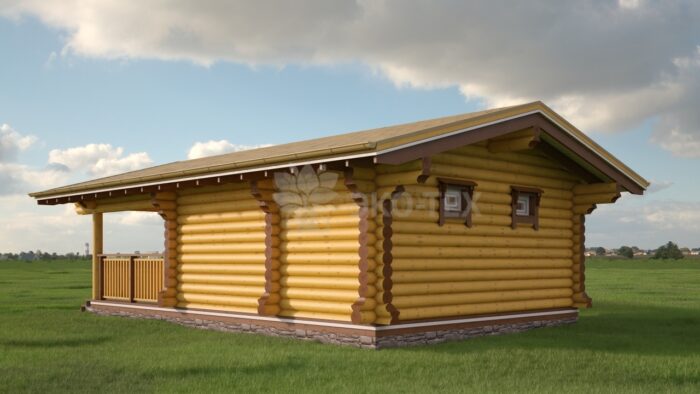 Проект дома Акация оцилиндрованное бревно