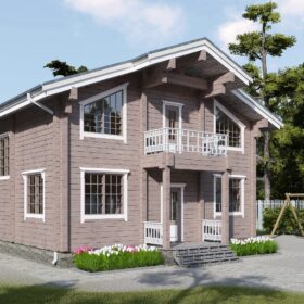 Проект дома Алексин клееный брус