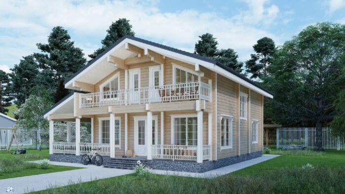 Дом из клееного бруса Алексин