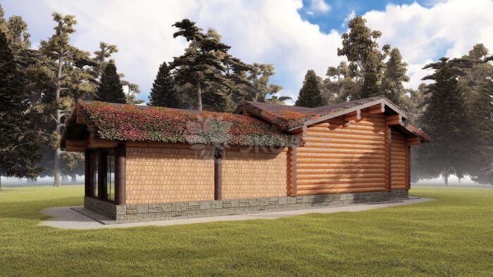 Проект бани Антоновка оцилиндрованное бревно