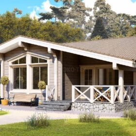 Проект дома Атлантик клееный брус