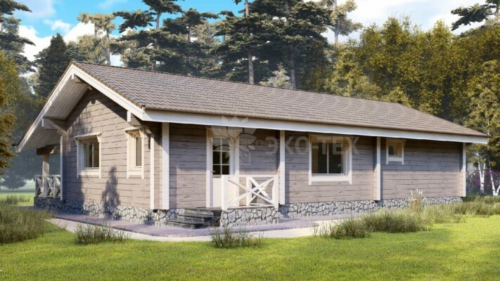 Проект дома Атлантик клееный брус