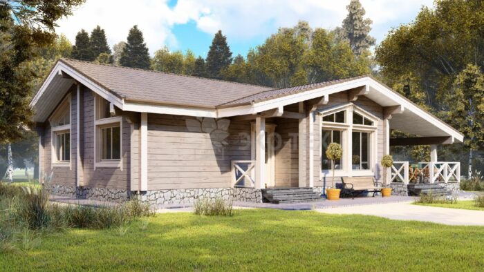 Проект дома Атлантик клееный брус