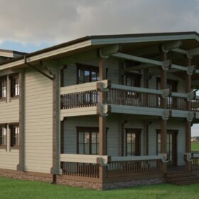 Проект дома Байрон клееный брус