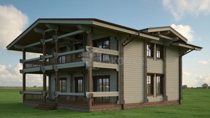 Проект дома Байрон клееный брус