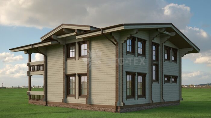 Проект дома Байрон клееный брус