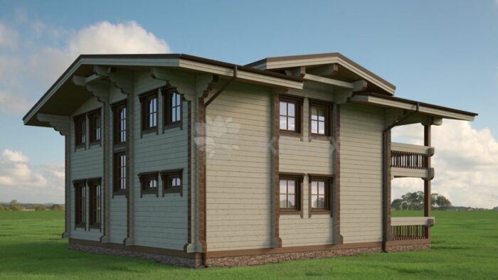 Проект дома Байрон клееный брус