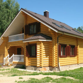 Дома из оцилиндрованного бревна