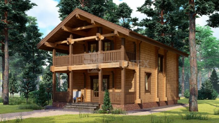 Проект дома Бунырево клееный брус