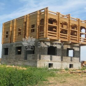 Строительство деревянного второго этажа каменному дому