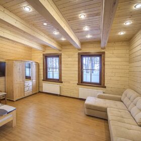 Фото деревянный дом из клееного бруса по проекту "Байрон" - фото