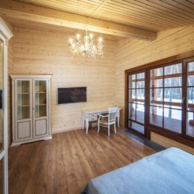 Фото деревянный дом из клееного бруса по проекту "Байрон" - фото