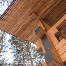 Фото деревянный дом из клееного бруса по проекту "Байрон" - фото