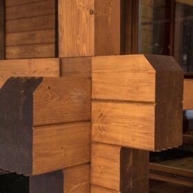 Фото деревянный дом из клееного бруса по проекту "Байрон" - фото