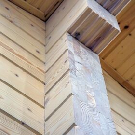 Фото деревянный дом из клееного бруса по проекту "Байрон" - фото