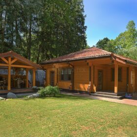 Фото баня из клееного бруса