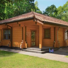 Фото баня из клееного бруса